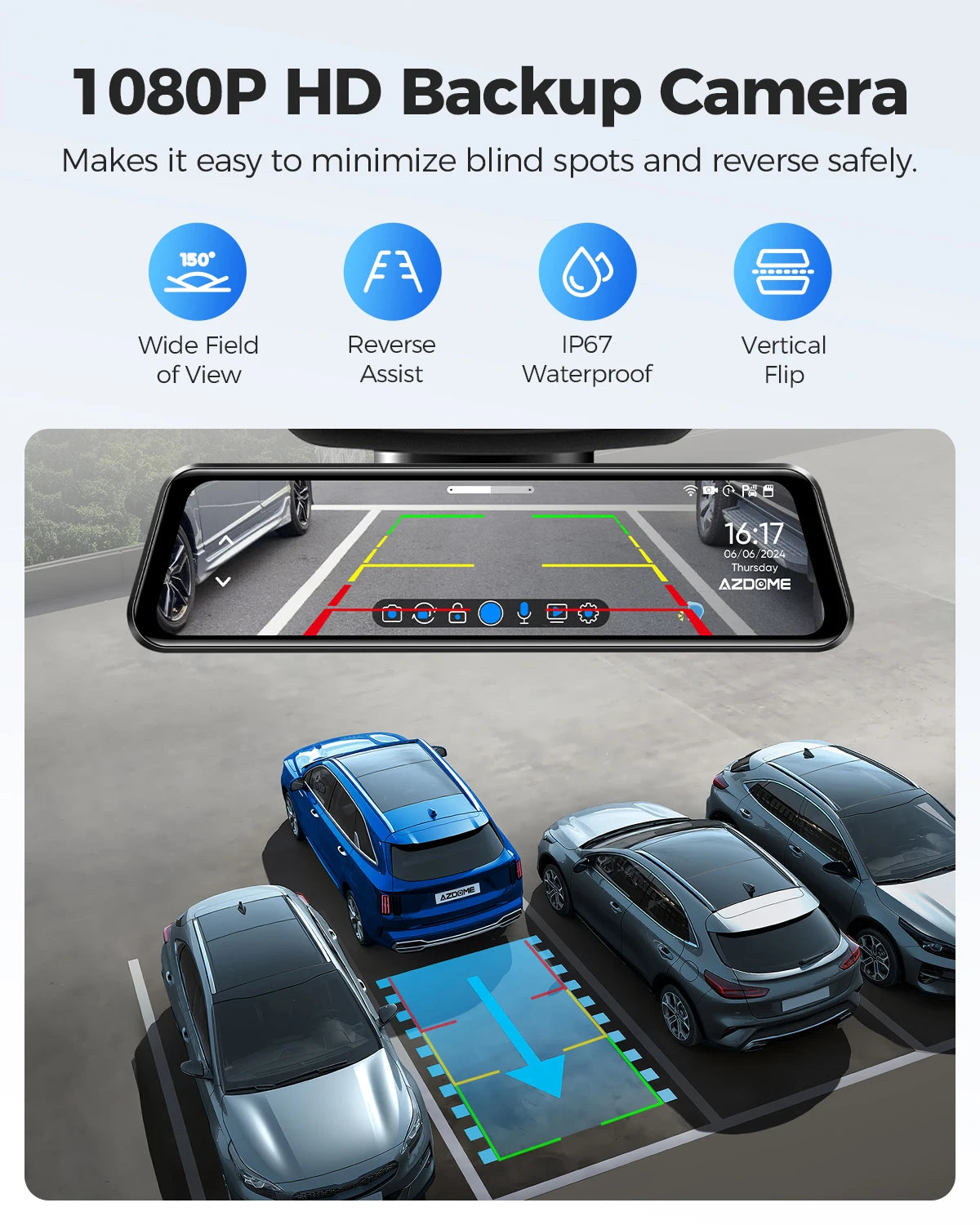 Experience Unmatched Clarity with the PG17 4K Dash Cam: 11.8'' Touch Screen, Dual-Channel GPS, and Night Vision for Ultimate Road Safety