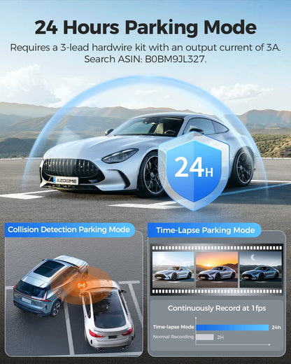 Experience Unmatched Clarity with the PG17 4K Dash Cam: 11.8'' Touch Screen, Dual-Channel GPS, and Night Vision for Ultimate Road Safety