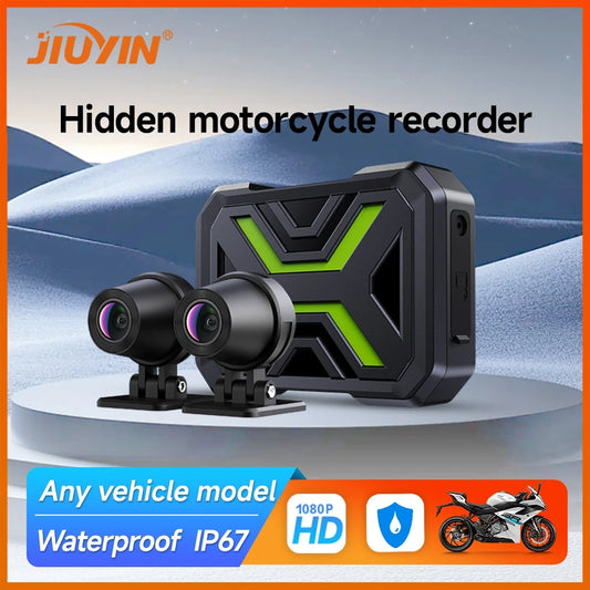 Set de Cámaras para Moto con WiFi - Grabación Dual HD